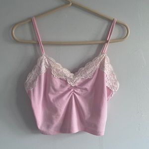 Y2k pink tank top
